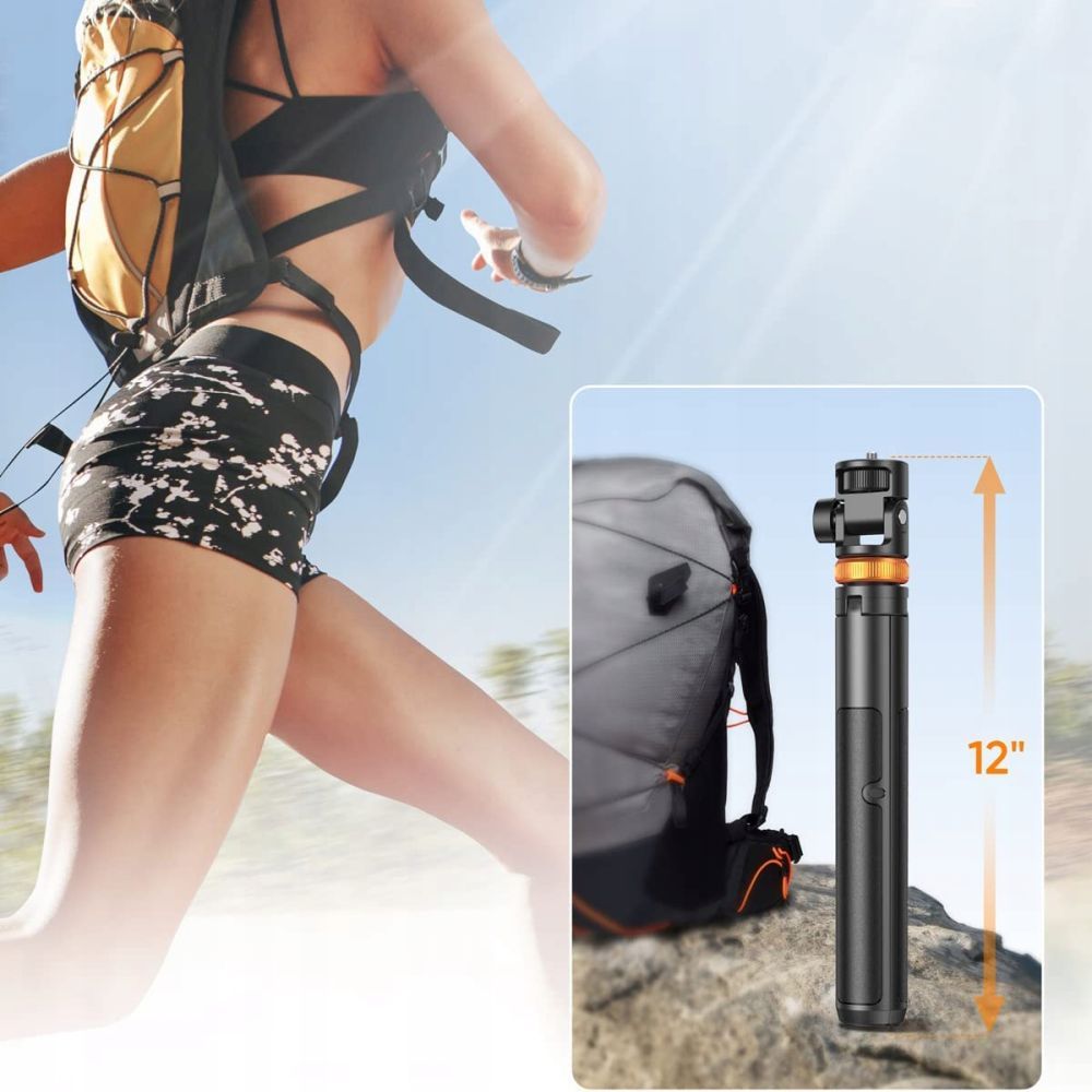Tech-Protect Selfie stick Bluetooth photo stick with tripod remote control and head 180 to 148cm - white – image 7