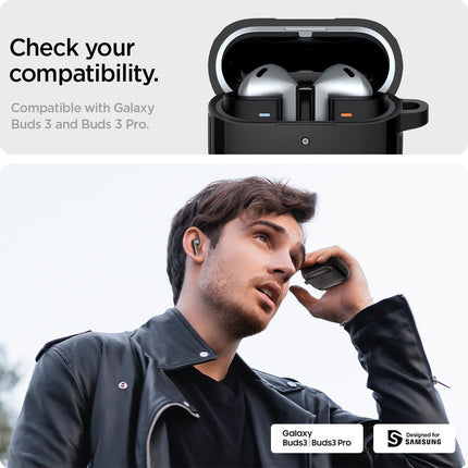 SPIGEN Case for Samsung Galaxy Buds 3 / 3 Pro Rugged Armor headphones - black – image 11
