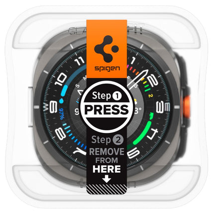 SPIGEN Tempered glass with mounting frame for Samsung Galaxy Watch Ultra 47 mm - 2 pcs. – image 2