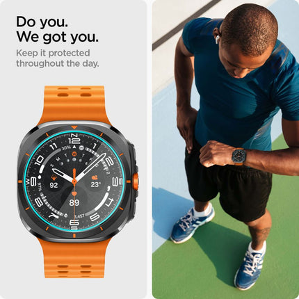 SPIGEN Tempered glass with mounting frame for Samsung Galaxy Watch Ultra 47 mm - 2 pcs. – image 8