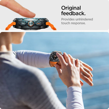 SPIGEN Tempered glass with mounting frame for Samsung Galaxy Watch Ultra 47 mm - 2 pcs. – image 9