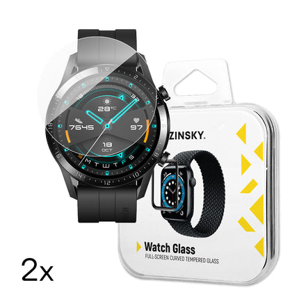 WOZINSKY Tempered glass for Huawei Watch GT 2 / GT 2 Pro Full Glue 42 mm - 2 pcs.