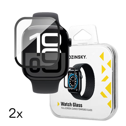 WOZINSKY Tempered glass for Apple Watch 46mm Full Glue - 2 pcs.