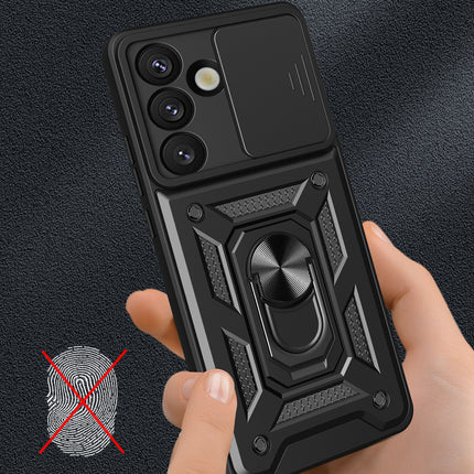 HURTEL Armored Case with Camera Protector Stand for Nothing Phone 3a 5G Hybrid Armor Camshield - Black – image 4
