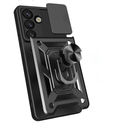 HURTEL Armored Case with Camera Protector Stand for Nothing Phone 3a 5G Hybrid Armor Camshield - Black – image 7
