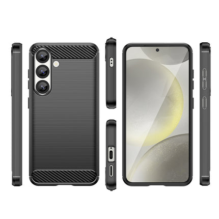 HURTEL Flexible silicone case for Xiaomi Redmi Note 14 Pro+ 5G Carbon Case - black – image 3