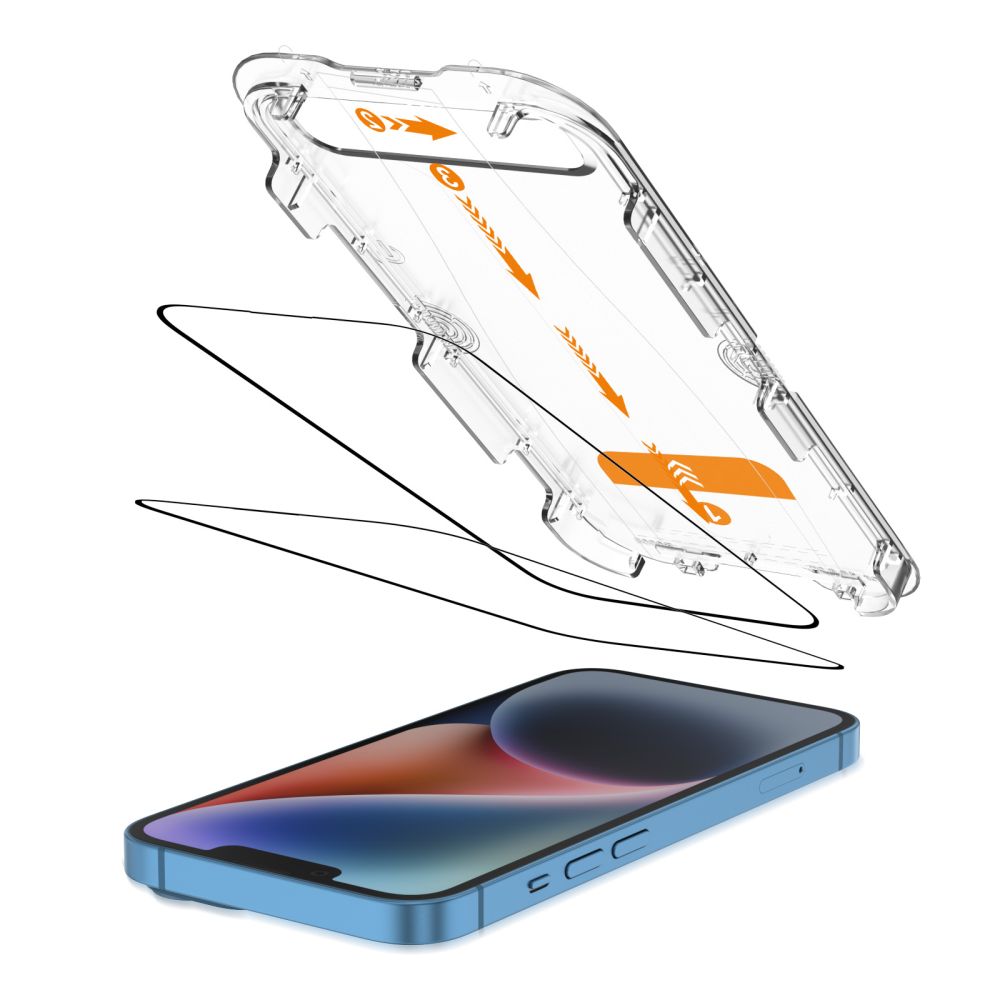 Tech-Protect Tempered glass for iPhone 13 / 13 PRO / 14 / 16e with Quick Set+ installation frame - 2 pcs. – image 2