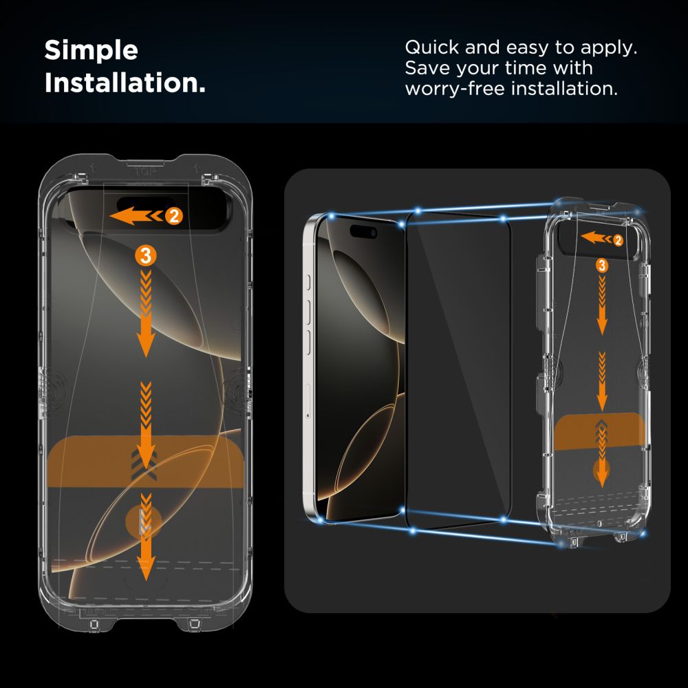 Tech-Protect Tempered glass for iPhone 13 / 13 PRO / 14 / 16e with Quick Set+ installation frame - 2 pcs. – image 3