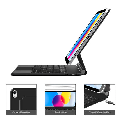 Tech-Protect Case with keyboard for iPad 10.9'' 2022 / iPad 11'' 2025 Smartcase Magnetic - black – image 8
