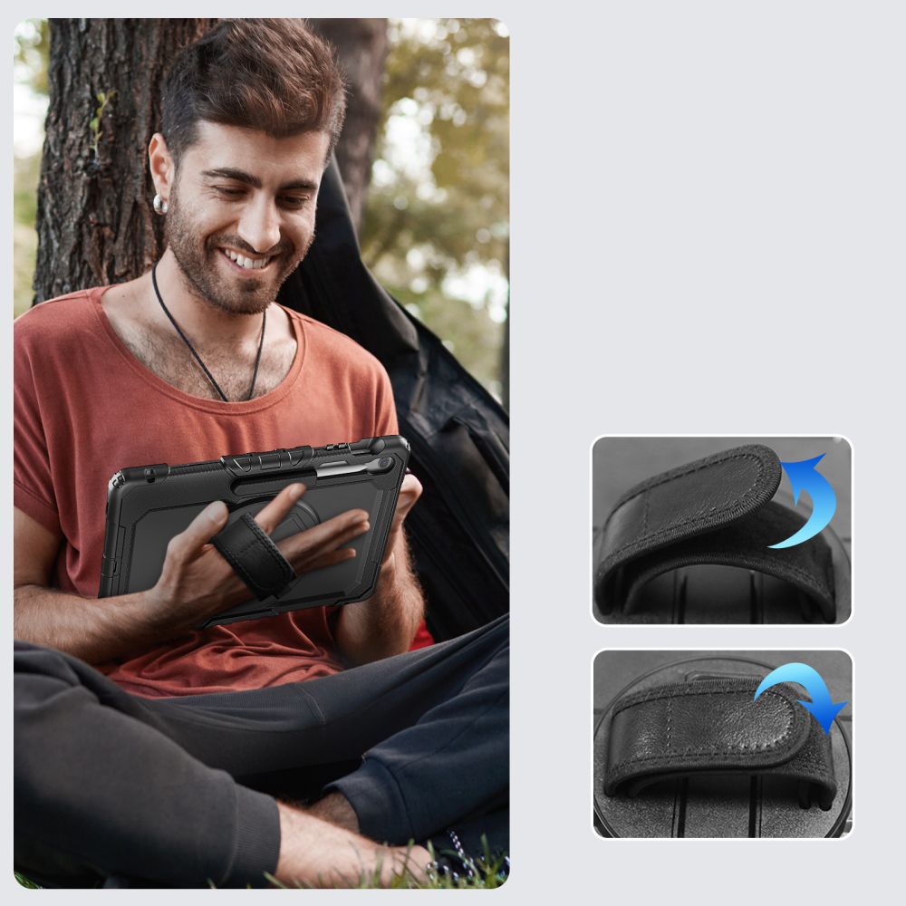 Tech-Protect Case cover for Samsung Galaxy Tab S10 FE+ Solid - black – image 7