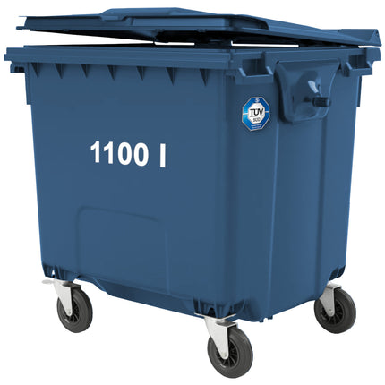 GSG24 Container for municipal waste PZH EN 840-2 DIN 1100L - blue