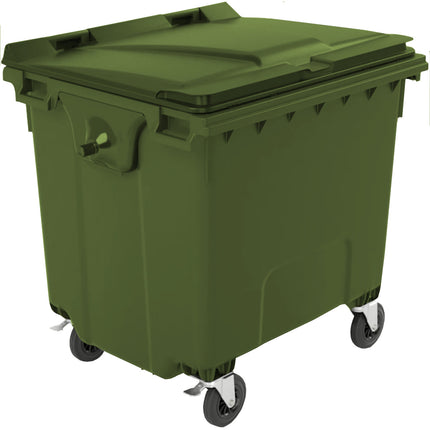 GSG24 Container for municipal waste PZH EN 840-2 DIN 1100L - green – image 5