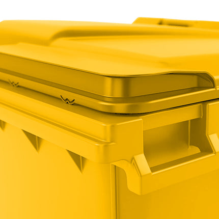 GSG24 Container for municipal waste PZH EN 840-2 DIN 1100L - yellow – image 2