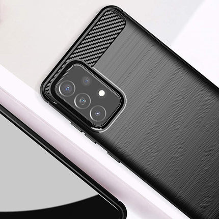 HURTEL Flexible cover for Samsung Galaxy A72 4G Carbon Case - black – image 3