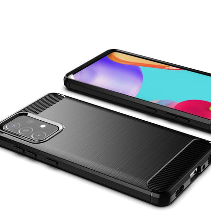HURTEL Flexible cover for Samsung Galaxy A72 4G Carbon Case - black – image 4