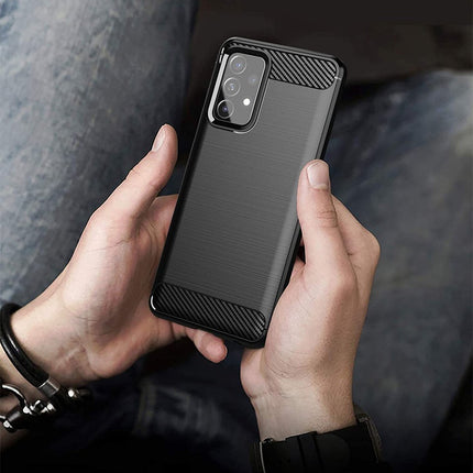HURTEL Flexible cover for Samsung Galaxy A72 4G Carbon Case - black – image 5