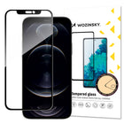 WOZINSKY Full Screen Tempered Glass for iPhone 14 Plus / 13 Pro Max with Case Friendly Frame - Black