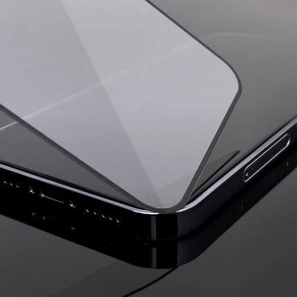 WOZINSKY Full Screen Tempered Glass for iPhone 14 Plus / 13 Pro Max with Case Friendly Frame - Black – image 3