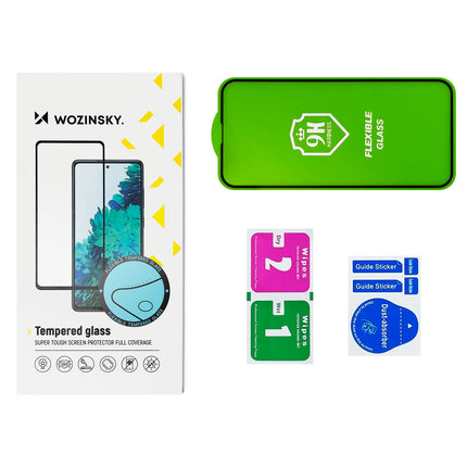 WOZINSKY Flexible tempered glass for Xiaomi Redmi Note 11 Pro+ / 11 Pro with Full Cover Flexi Nano frame – image 5
