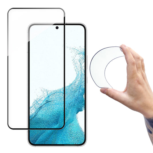 WOZINSKY Glass foil, tempered glass with frame for Samsung Galaxy S22+ Full Cover Flexi Nano