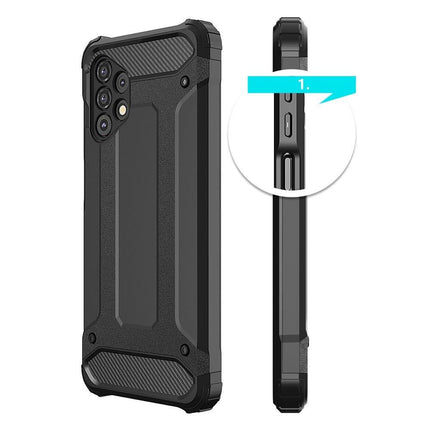 HURTEL Armored hybrid case for Samsung Galaxy A73 Hybrid Armor - black – image 5