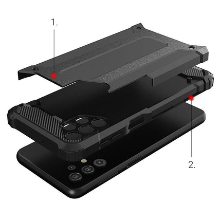 HURTEL Armored hybrid case for Samsung Galaxy A73 Hybrid Armor - black – image 7
