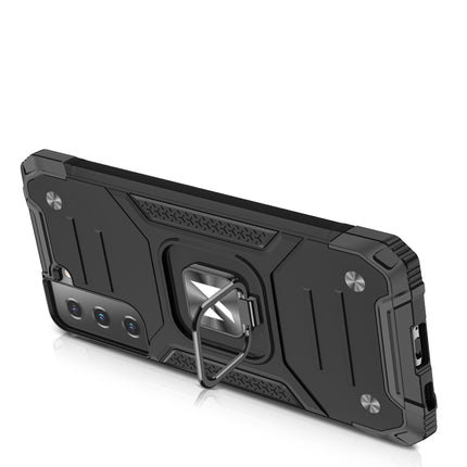 WOZINSKY Armored hybrid case with a magnetic holder for Samsung Galaxy S22+ Ring Armor - blue – image 4