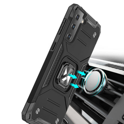 WOZINSKY Armored hybrid case with a magnetic holder for Samsung Galaxy S22+ Ring Armor - blue – image 6