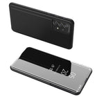 HURTEL Flip case for Samsung Galaxy A73 Clear View Case - black