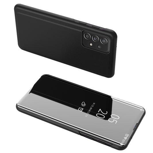 HURTEL Flip case for Samsung Galaxy A73 Clear View Case - black