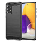 HURTEL Flexible case cover for Samsung Galaxy A73 Carbon Case - black