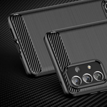 HURTEL Flexible case cover for Samsung Galaxy A73 Carbon Case - black – image 2
