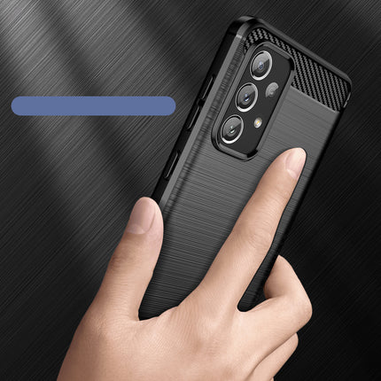 HURTEL Flexible case cover for Samsung Galaxy A73 Carbon Case - black – image 3