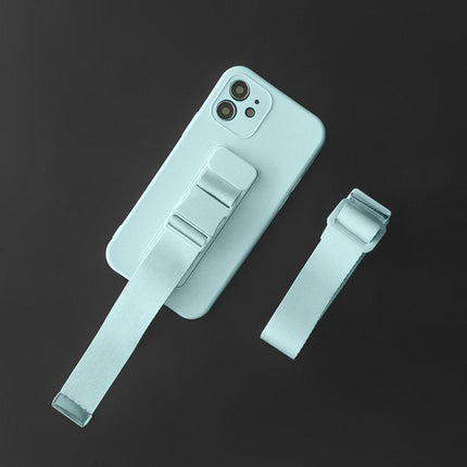 HURTEL Silicone Case with Lanyard Strap for Xiaomi Poco M4 Pro 5G Rope Case - Black – image 10