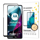 HURTEL Tempered Glass for Motorola Moto G200 5G 9H Full Screen with Black Frame Tempered Glass