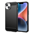 HURTEL Flexible gel back cover for iPhone 14 Plus Carbon Case - black