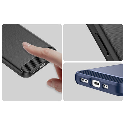 HURTEL Flexible gel back cover for iPhone 14 Plus Carbon Case - black – image 11