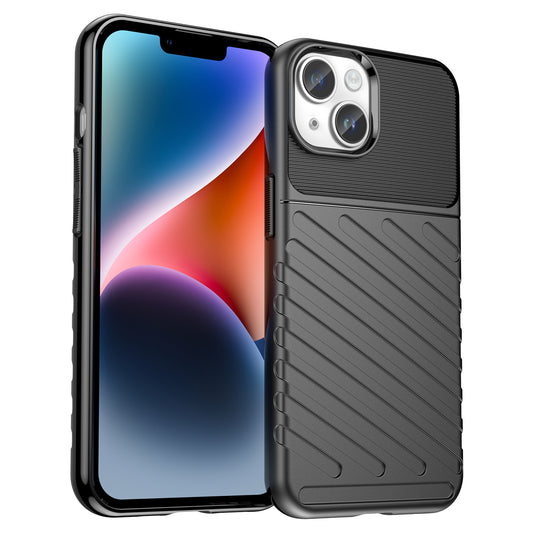 HURTEL Armored cover for iPhone 14 Plus Thunder Case - black