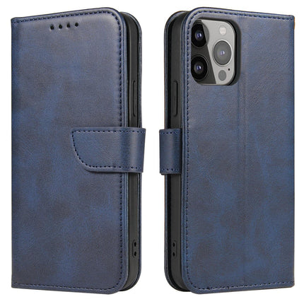 HURTEL Case cover with flap, wallet stand, for Samsung Galaxy S23+ Magnet Case - blue