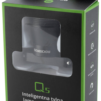 ROCKBROS Rear bicycle light with Q5 intelligent stop system - black – image 5