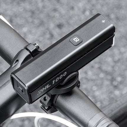 ROCKBROS Front bicycle light 1000 lm with USB-C - USB-A cable - black – image 11