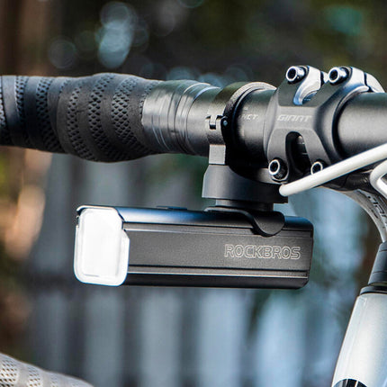 ROCKBROS Front bicycle light 1000 lm with USB-C - USB-A cable - black – image 4