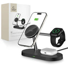 Tech-Protect 3in1 inductive charger for smartphone, smartwatch headphones, with MagSafe - black