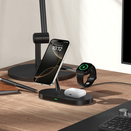 Tech-Protect 3in1 inductive charger for smartphone, smartwatch headphones, with MagSafe - black – image 5