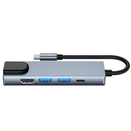 Tech-Protect 5in1 HUB USB-C to USB-C USB-A HDMI RJ45 splitter - gray – image 7
