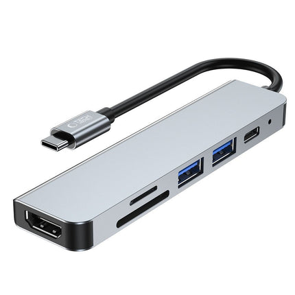 Tech-Protect 6in1 HUB USB-C to USB-A USB-C HDMI micro SD / TF / SD splitter - gray – image 4