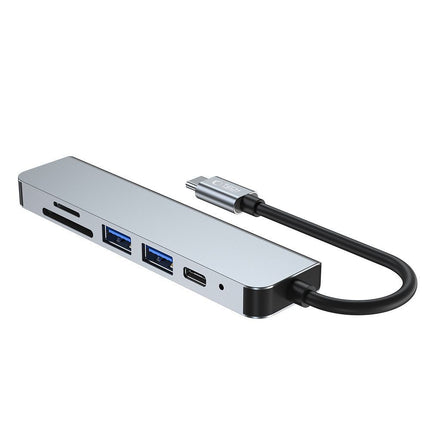 Tech-Protect 6in1 HUB USB-C to USB-A USB-C HDMI micro SD / TF / SD splitter - gray – image 5