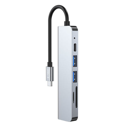 Tech-Protect 6in1 HUB USB-C to USB-A USB-C HDMI micro SD / TF / SD splitter - gray – image 8