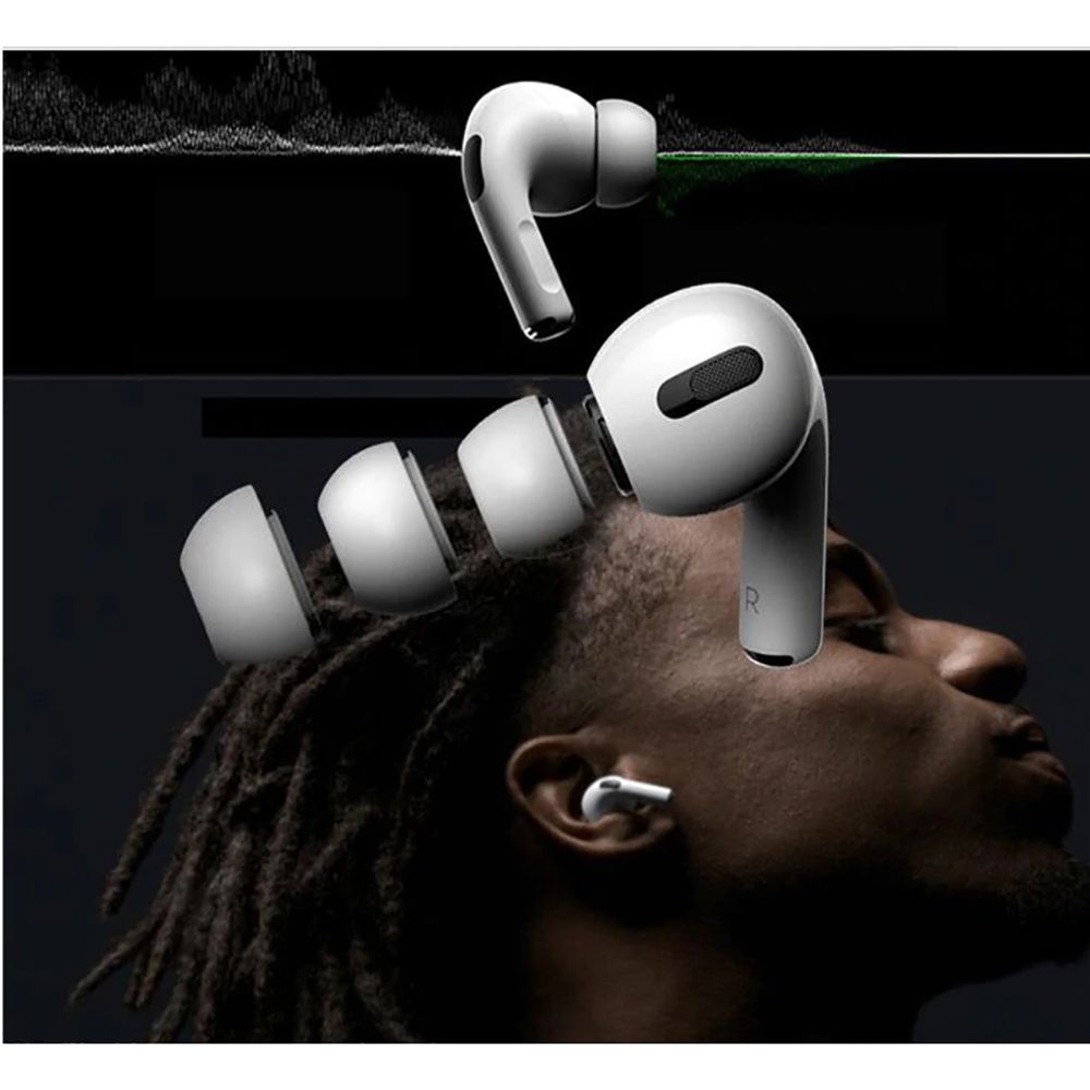 Tech-Protect Covers for AirPods Pro 1 / 2 headphones in sizes S / M / L Ear Tips white - 6 pcs. – image 5