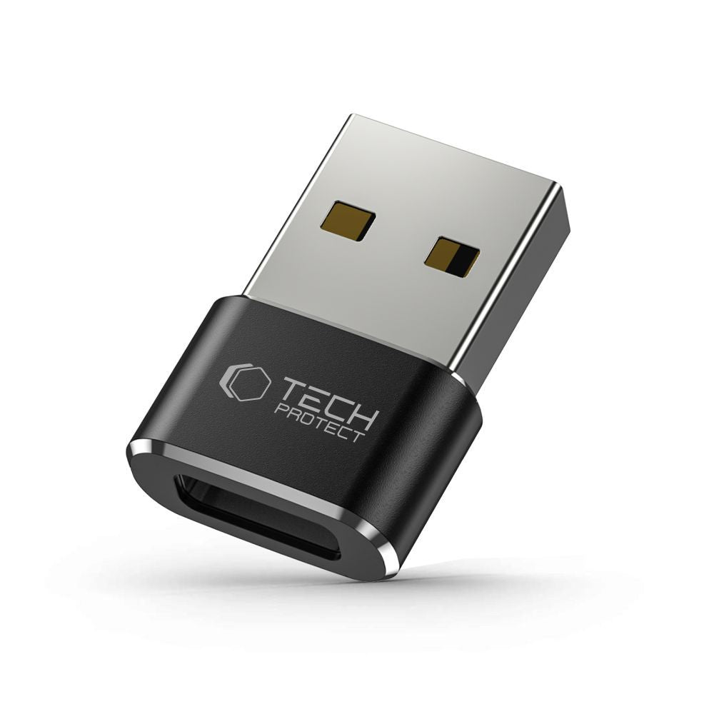 Tech-Protect USB-A (male) - USB-C (female) adapter - black